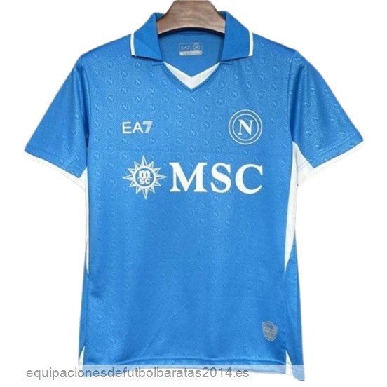 Nuevo 1ª Tailandia Camiseta Napoli 24/25 Azul Baratas